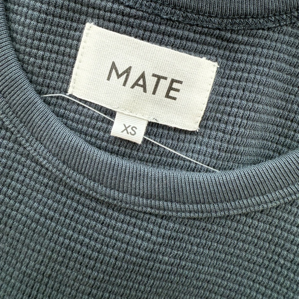 Mate The Label | Thermal Crop Tank | Navy | XS - Picture 3 of 4